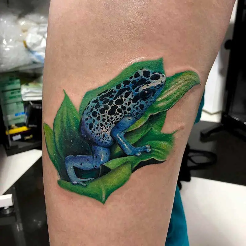 Fun Frog tattoo by Steve Butcher  Photo 24325