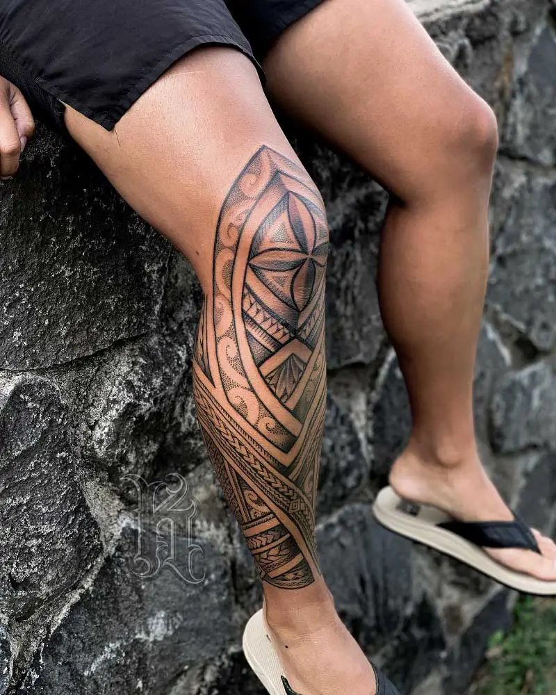 Details more than 66 polynesian leg tattoo super hot  thtantai2