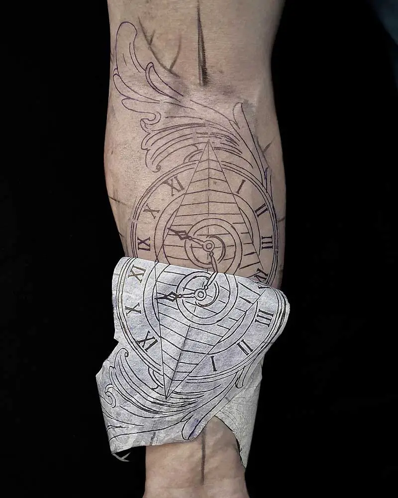 pyramid-clock-tattoo-3