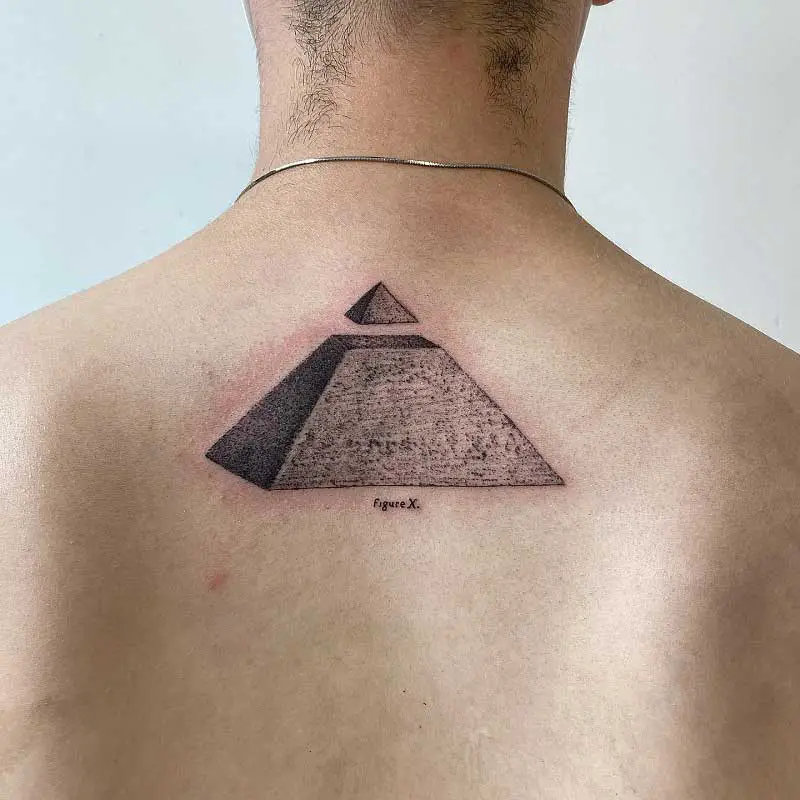 simple pyramid tattoo