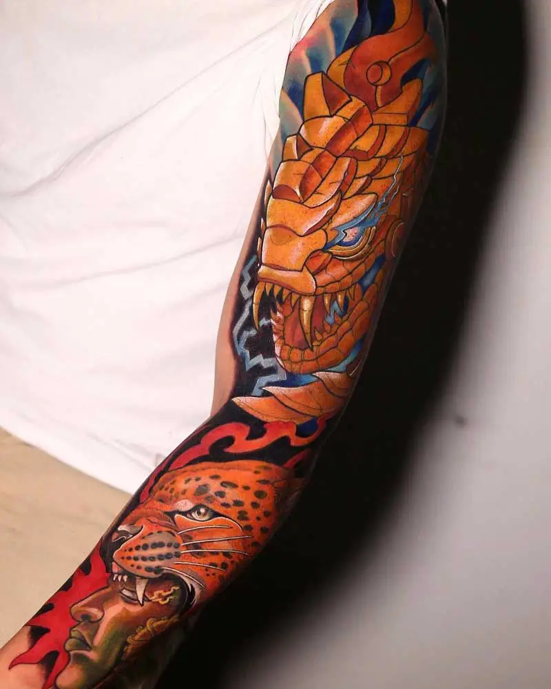 quetzalcoatl-aztec-jaguar-tattoo-3