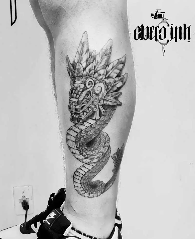 quetzalcoatl-leg-tattoo-3