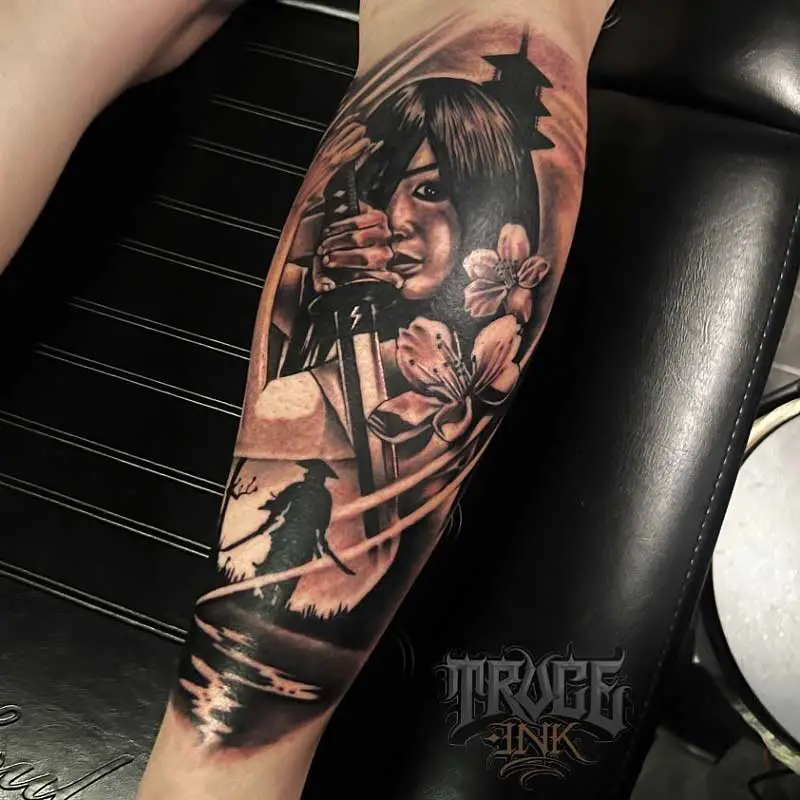 samurai-calf-tattoo-1