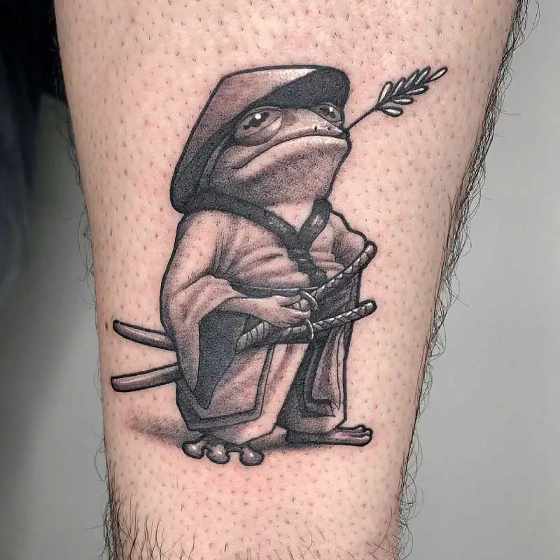 Samurai frog mixing up styles a bit with this one tattoo samurai    TikTok