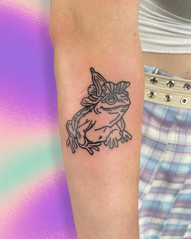 Frog Temporary Tattoo  Set of 3  Tatteco