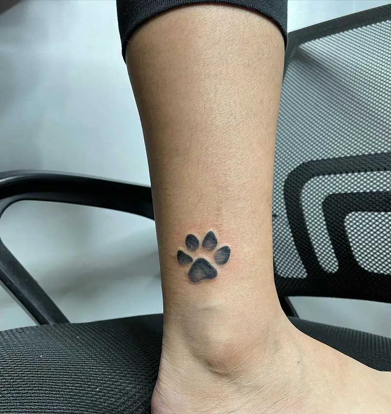 Minimalist dog paw temporary tattoo get it here 