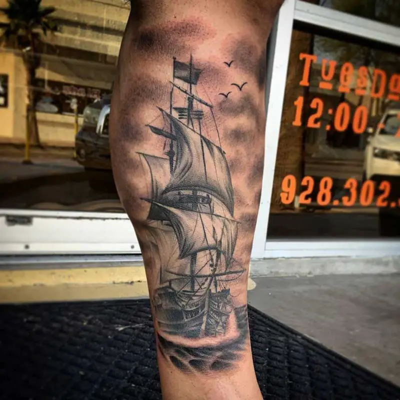 sinking-pirate-ship-tattoo-1