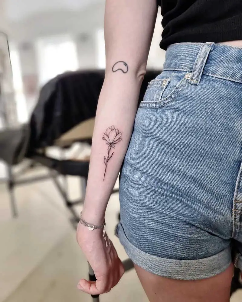 Update 76 minimalist magnolia tattoo latest  thtantai2