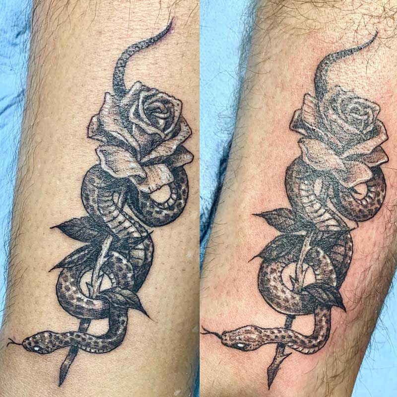 snake-calf-tattoo-1