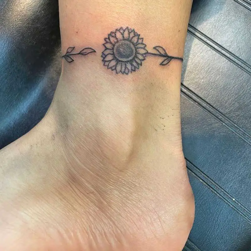 sunflower-ankle-tattoo-2