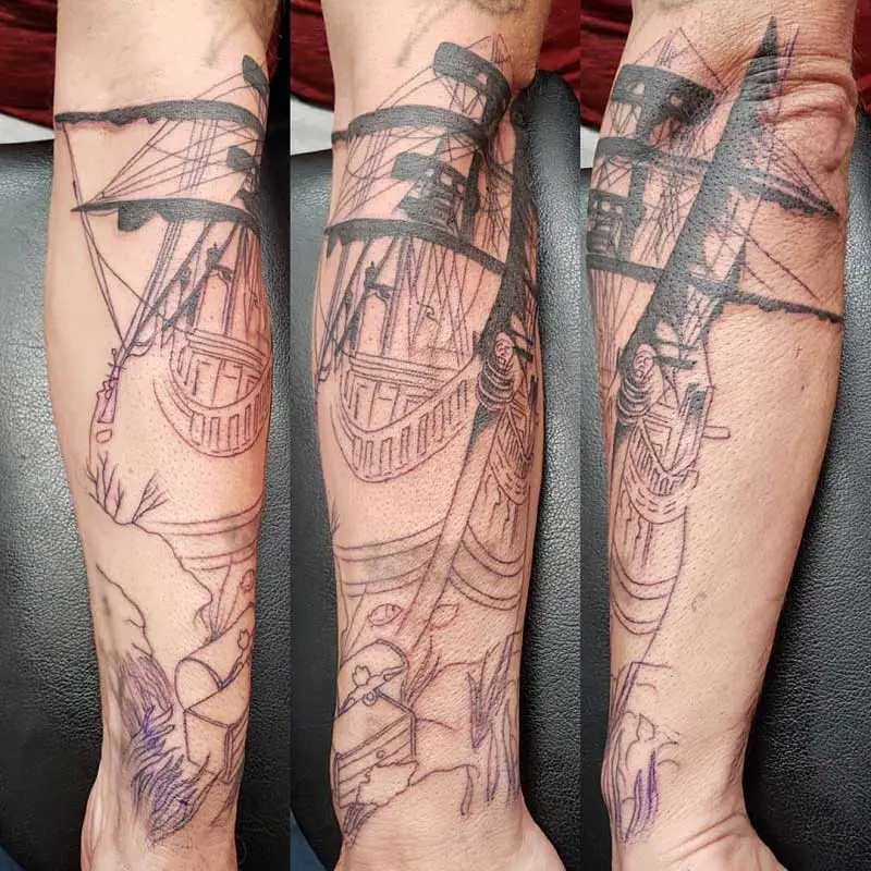 sunken-pirate-ship-tattoo-2