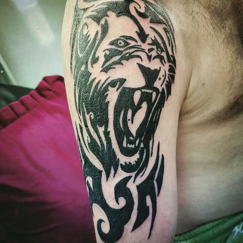 tribal-lion-tattoos-2