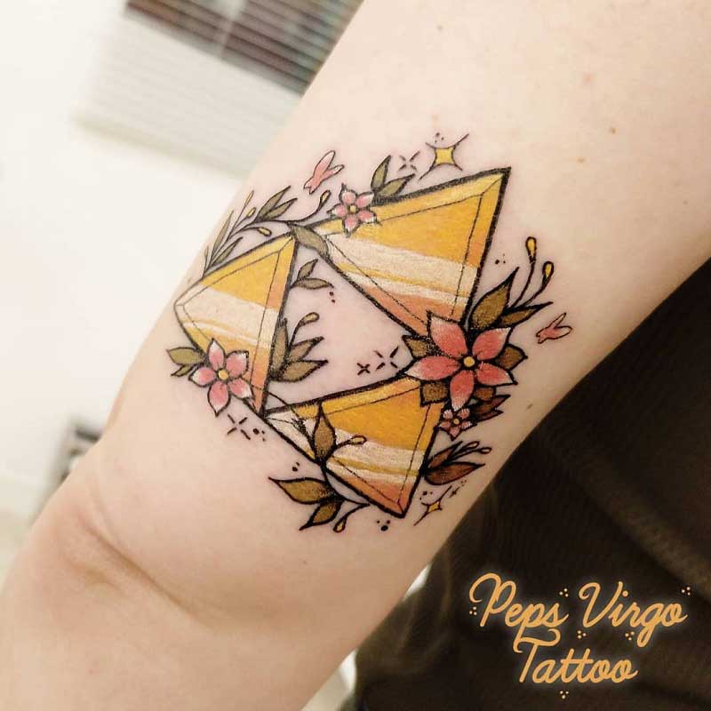 triforce-flower-tattoo-1
