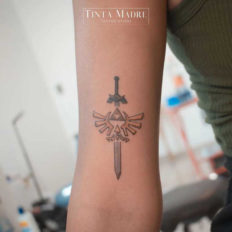 Master Sword Tattoo Design By Saskle  Zelda Master Sword Design PNG Image   Transparent PNG Free Download on SeekPNG