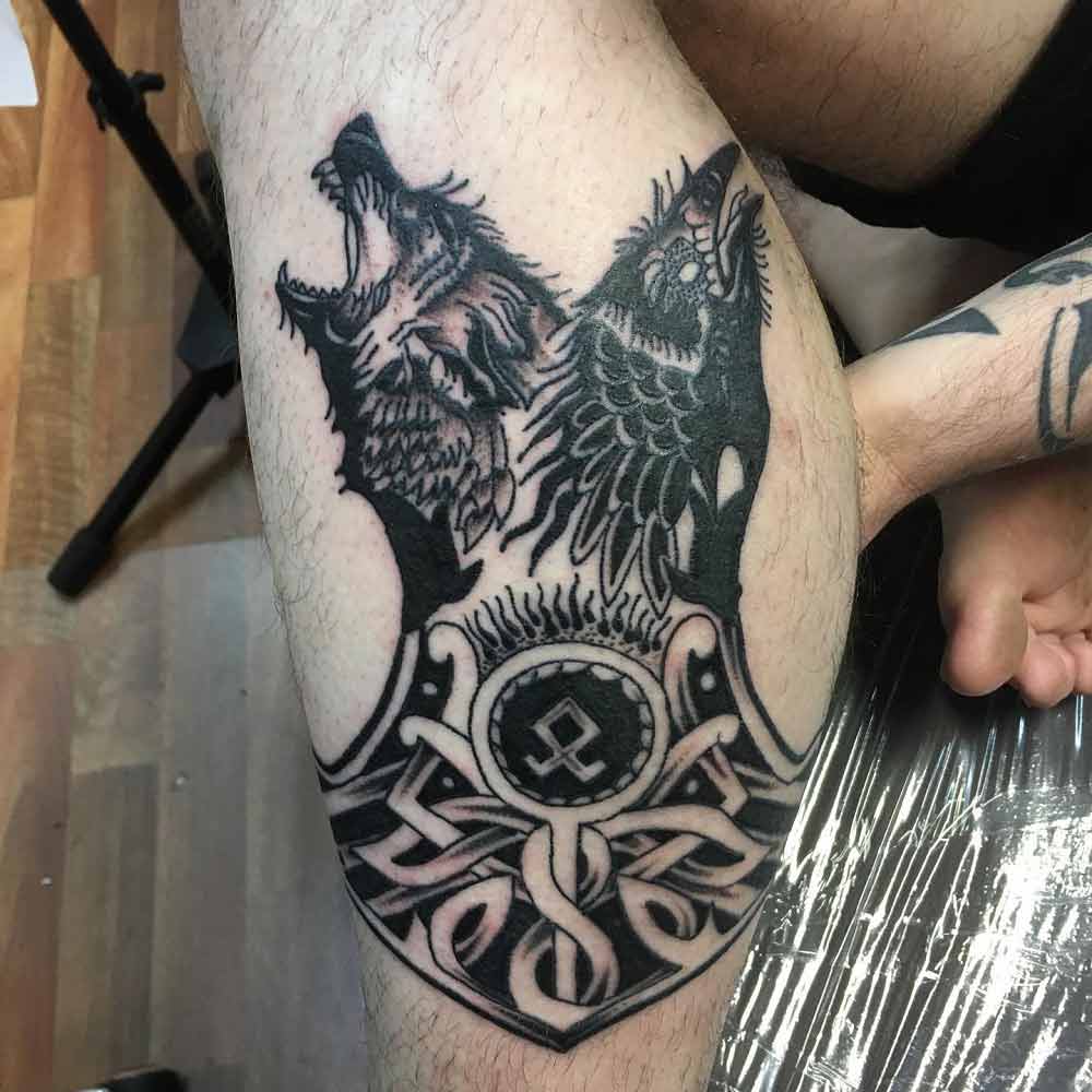 wolf-and-crow-tattoo-design-2