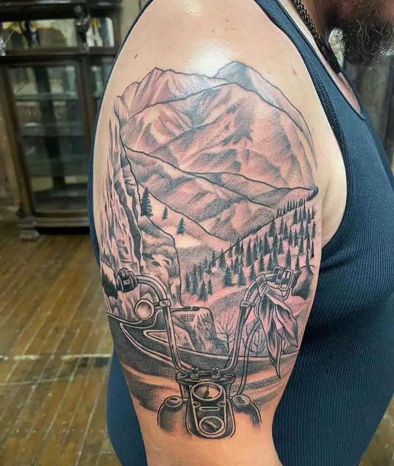 Adventure Motorcycle Tattoo 1