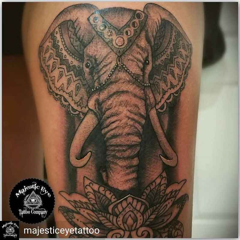 African Elephant Tattoo 3