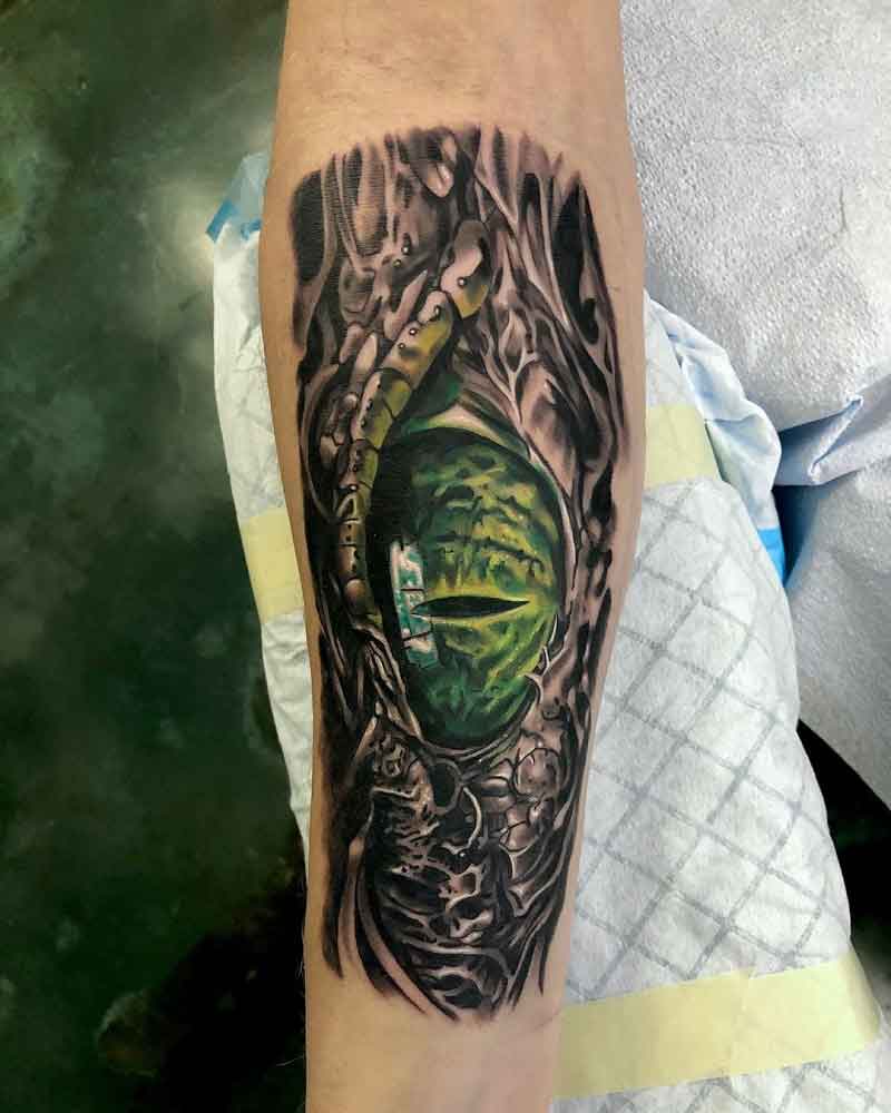 Alligator Eye Tattoo 1