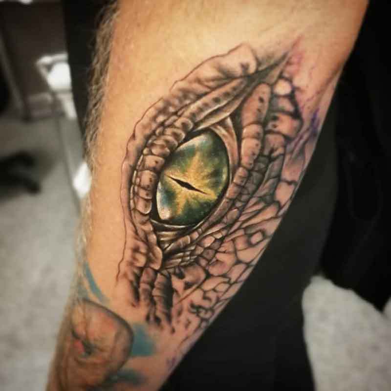Alligator Eye Tattoo 2
