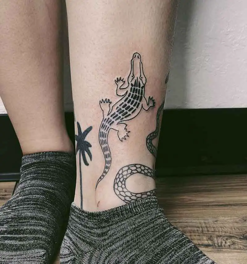 Alligator Foot Tattoo 2