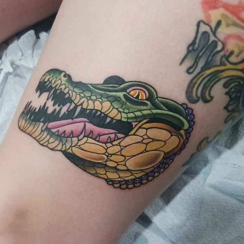 Alligator Head Tattoo 1
