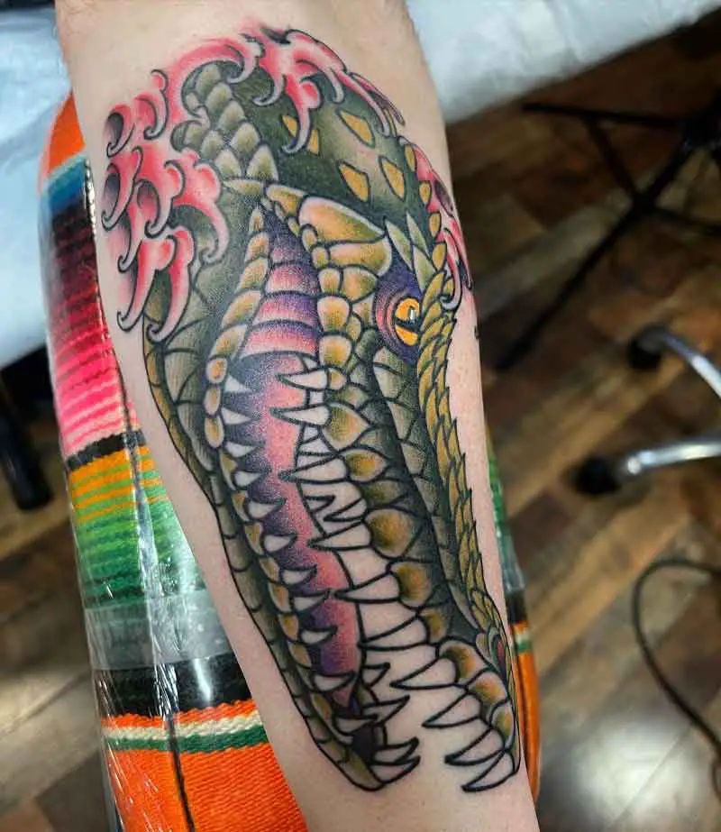 Alligator Head Tattoo 2