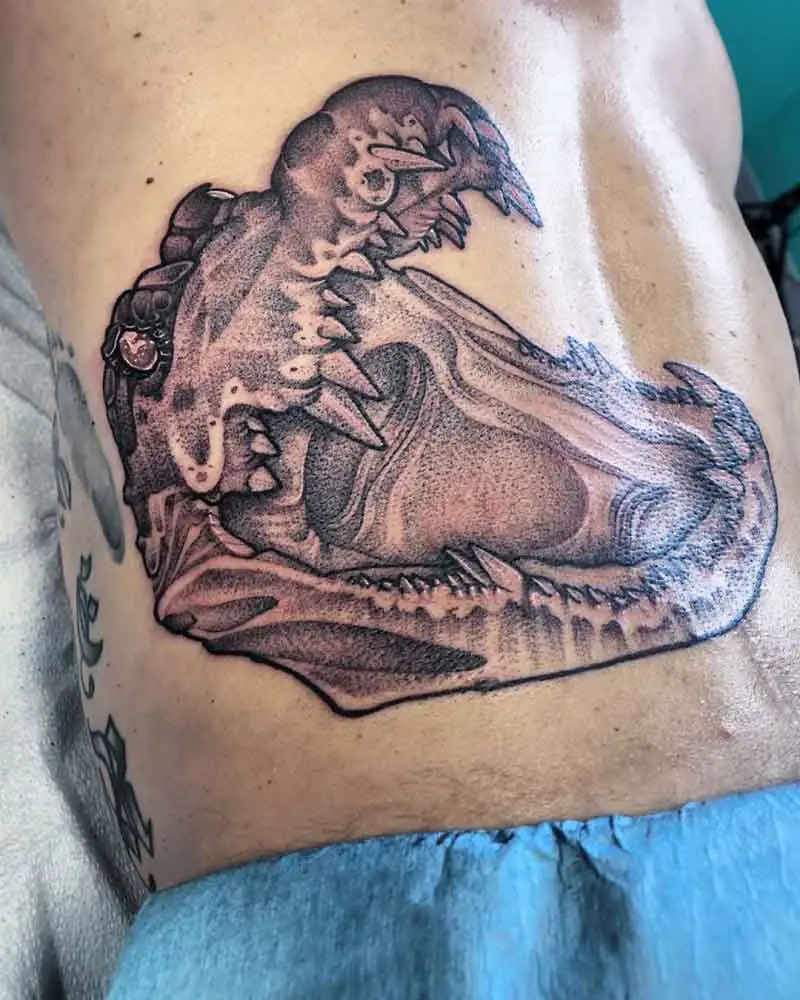 Alligator Head Tattoo 3