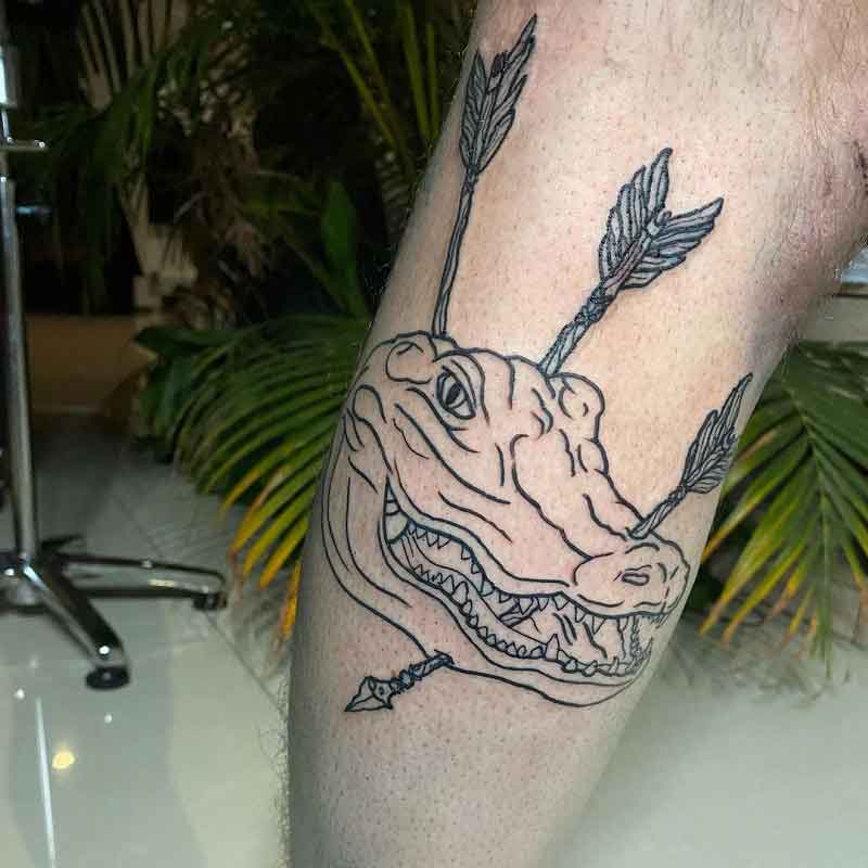 Alligator Hunting Tattoo 2