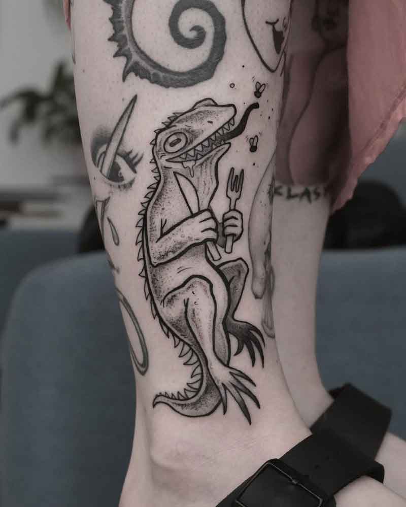 Alligator Lizard Tattoo 3