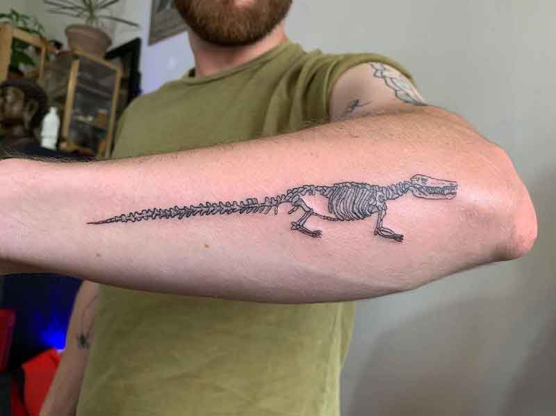 Alligator Skeleton Tattoo 2