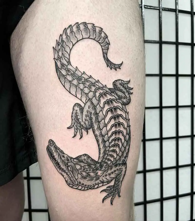 Alligator Skin Tattoo 2