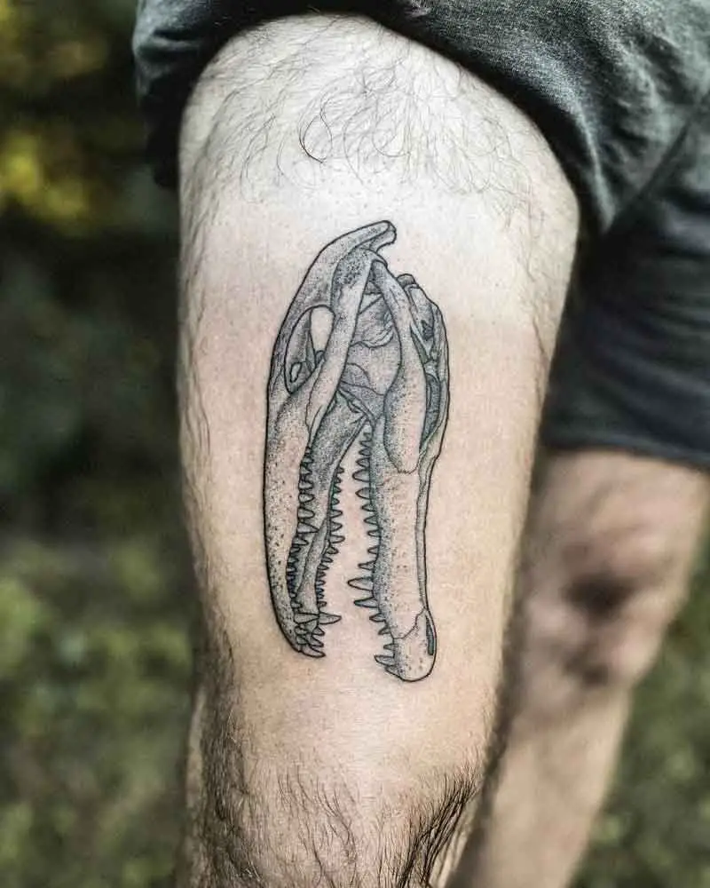 Alligator Skull Tattoo 1