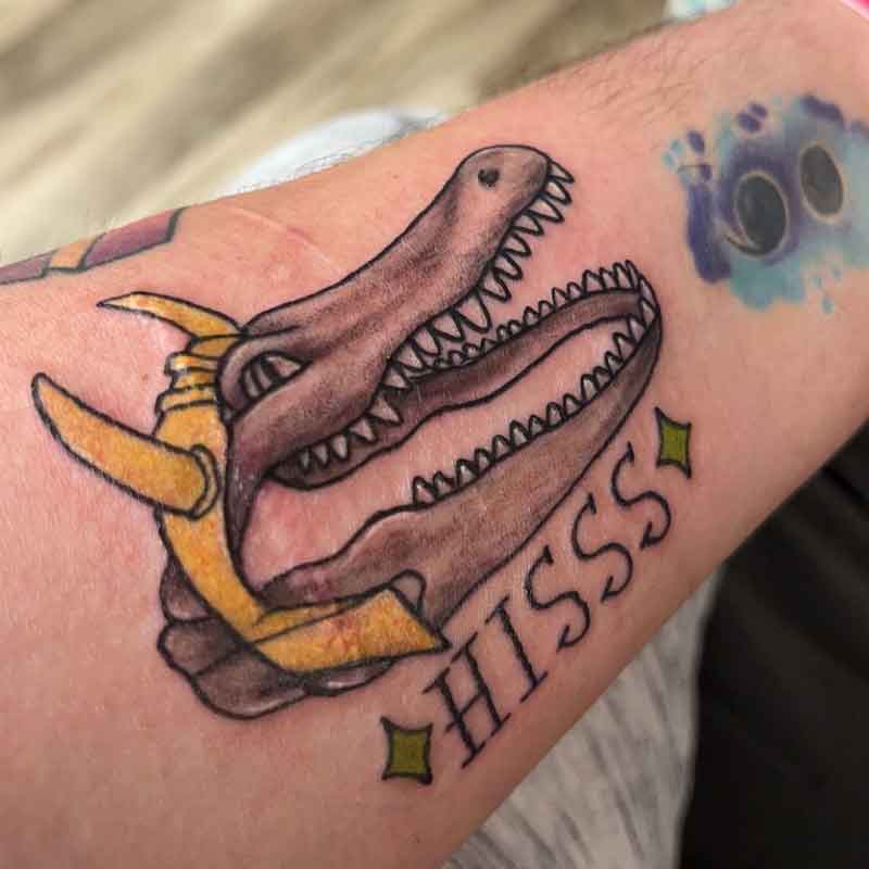 Alligator Skull Tattoo 2