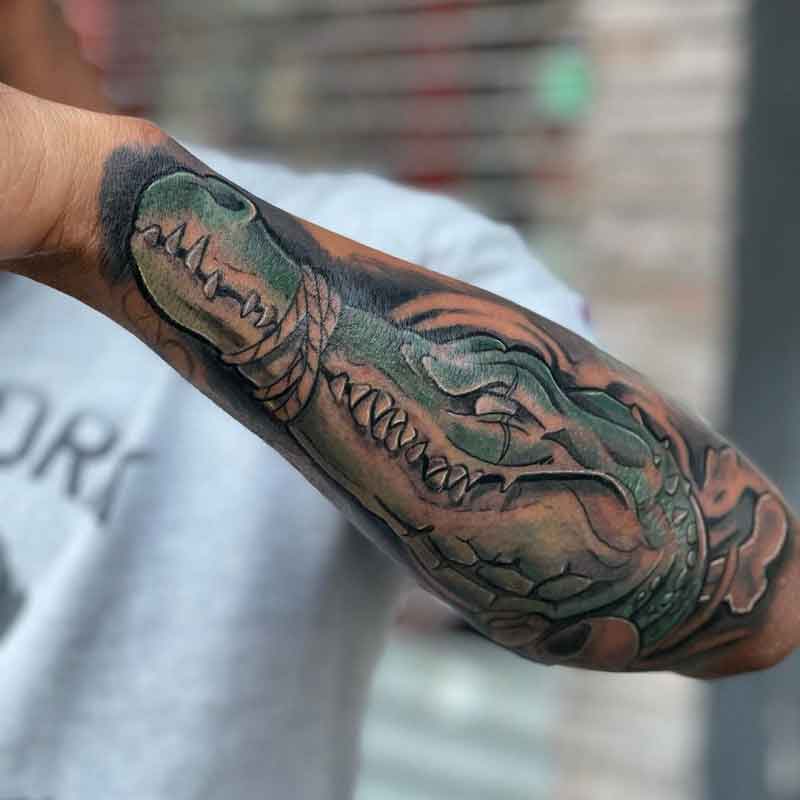 Alligator Sleeve Tattoo 1
