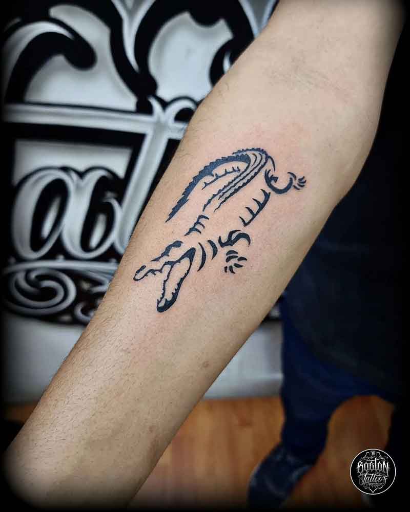 Alligator Tribal Tattoo 3