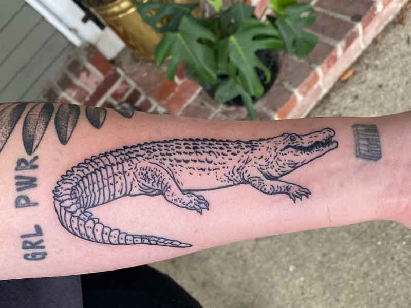 American Alligator Tattoo 1
