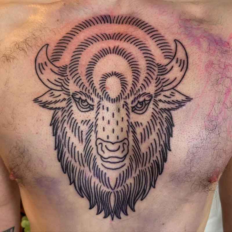 American Bison Tattoo 2