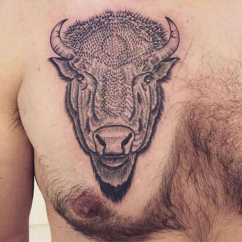American Bison Tattoo 3