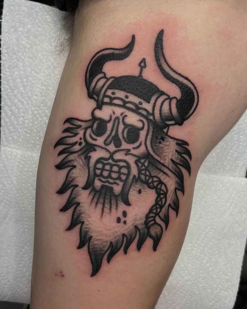 American Traditional Viking Tattoo 3