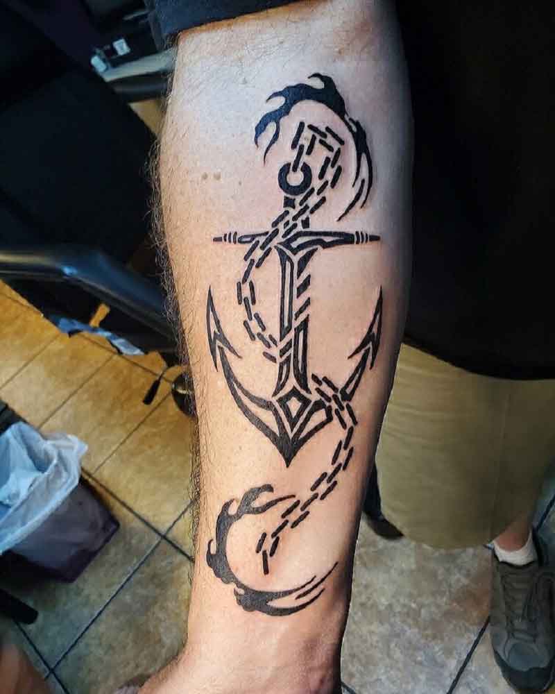 Anchor Chain Tattoo 2