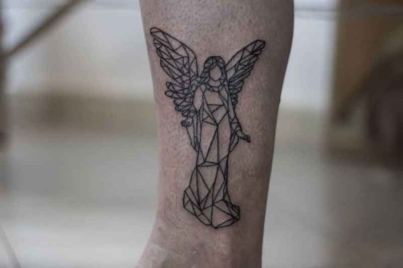 Angel Geometric Tattoo 2