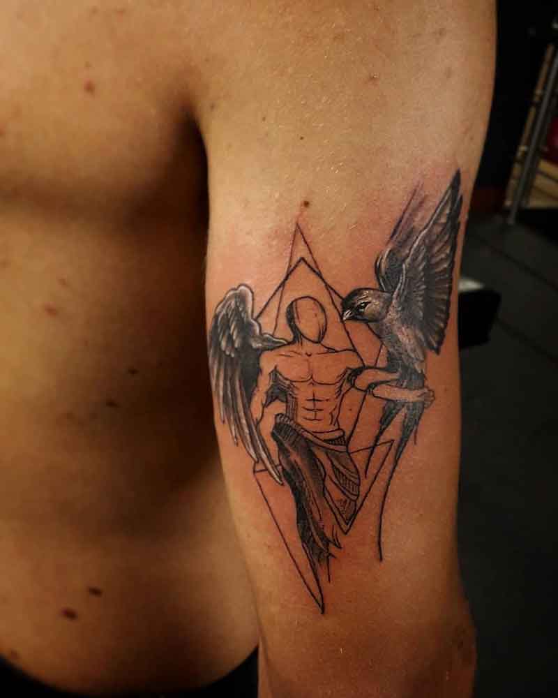 Angel Geometric Tattoo 3