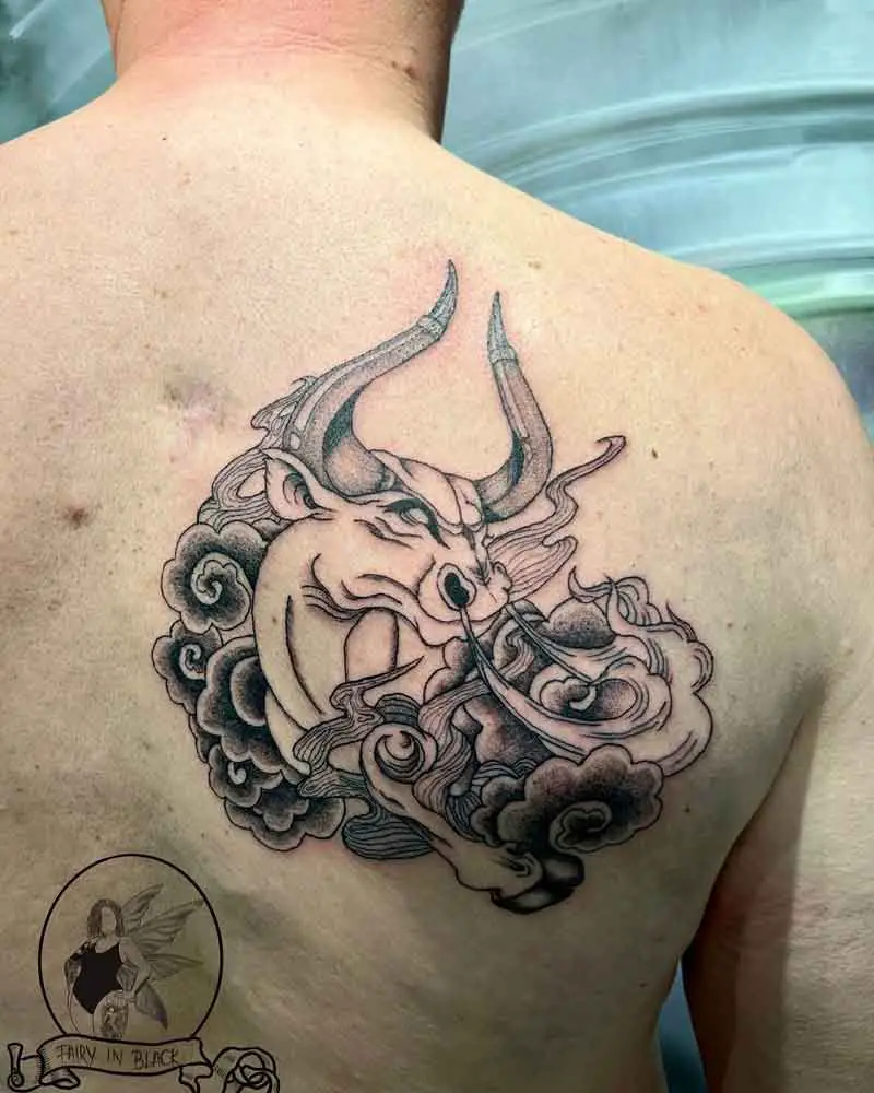 52 Great Looking Bull Tattoos For Arm