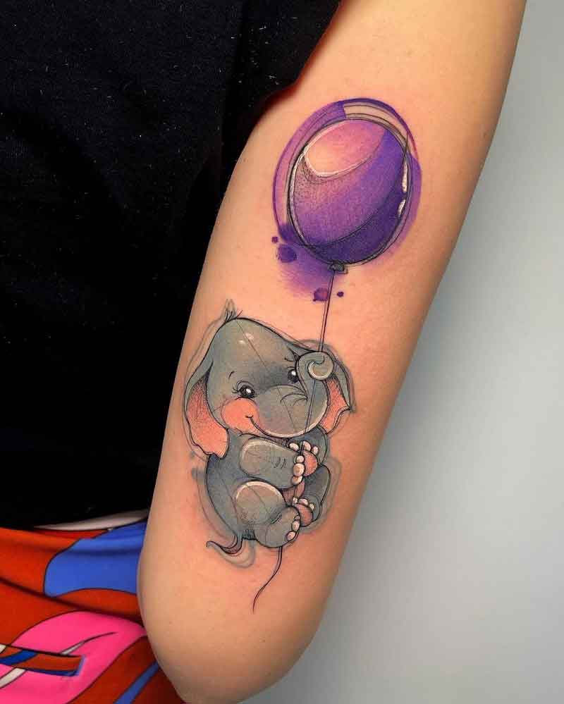 Baby Elephant Tattoo 3