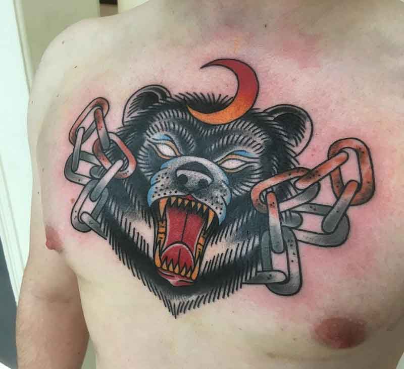 Bear Chest Tattoo 2