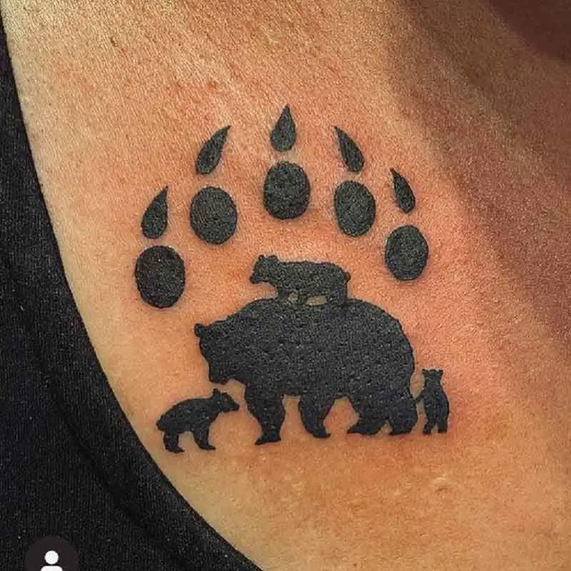 Bear Claw Tattoo 3