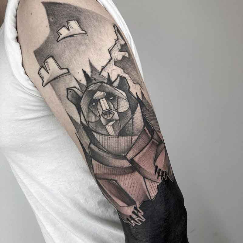 Bear Forearm Tattoo 1