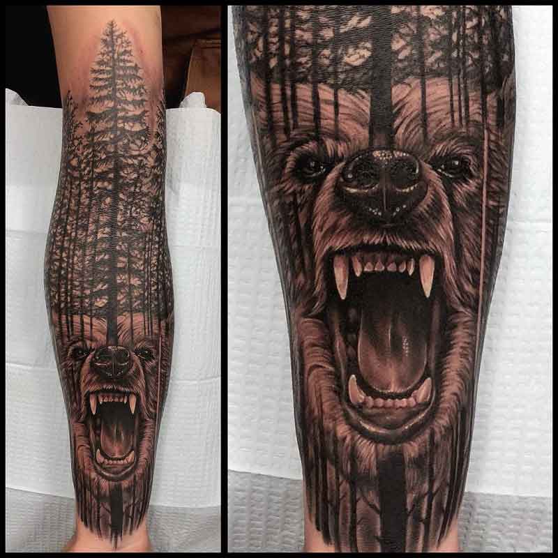 Bear Forest Tattoo 3