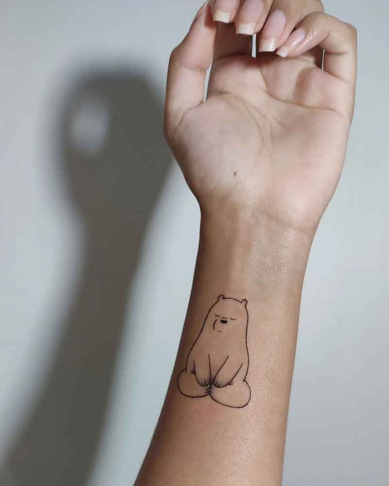 Bear Minimalist Tattoo 1