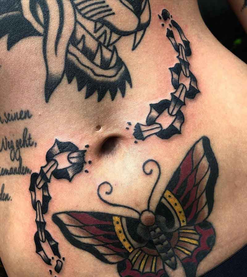 Belly Chain Tattoo 1